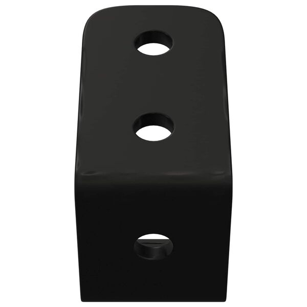 vidaXL Konksud 12 pcs Must M5 x 110 mm Raud