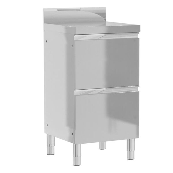 vidaXL köögikapid 3 tk roostevabast terasest