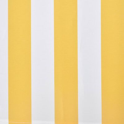 vidaXL kokkupandav varikatus 300 cm kollane ja valge
