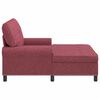 vidaXL Chaise Lounge padjaga Veinpunane 91 x 157 x 91 cm kangas
