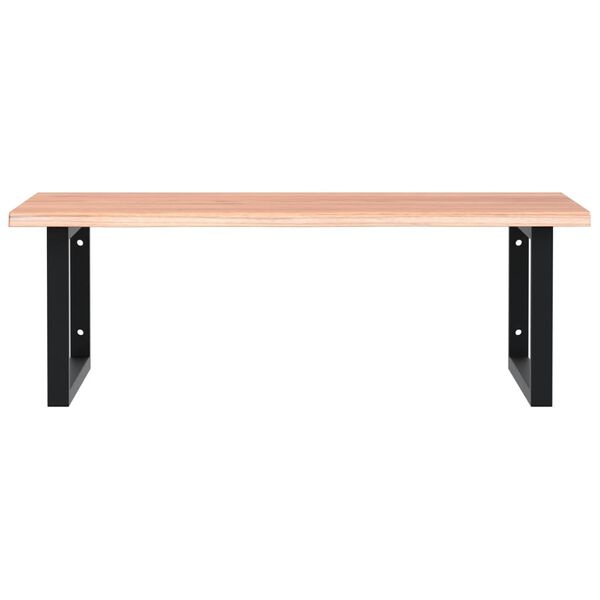 vidaXL seinale kinnitatav valamuriiul, teras ja tammepuit