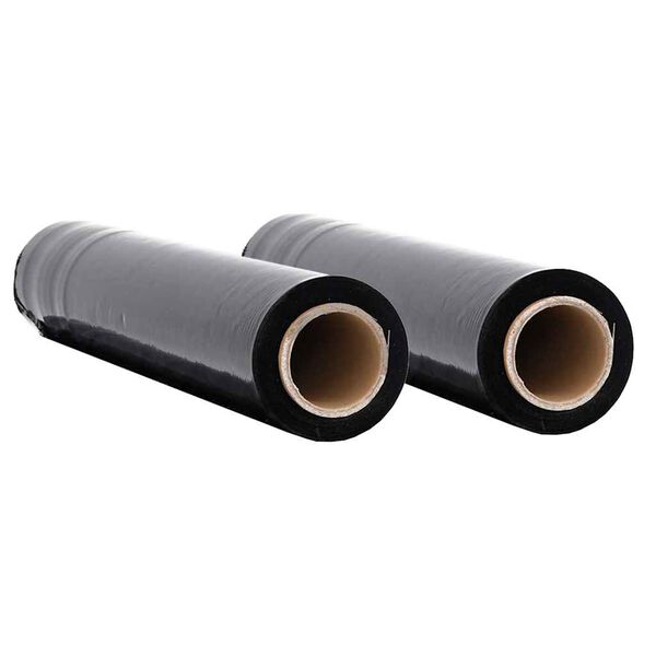 vidaXL Stretch Film 2 tk Must 23 &mu;m 50 cm x 300 m