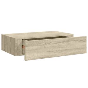 vidaXL sahtliga seinariiul, tamm 40x23,5x10 cm MDF