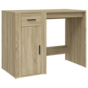 vidaXL kirjutuslaud, Sonoma tamm, 100 x 49 x 75 cm, tehispuit