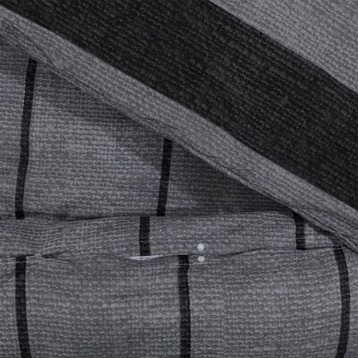 vidaXL voodipesukomplekt, tumehall, 260 x 220 cm, puuvill