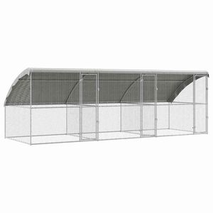 vidaXL Kanakpuur 3 tk H&otilde;bedane 600 x 200 x 200 cm Tsingitud teras
