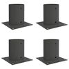 vidaXL &Uuml;mmargune maapinna ankru 4 pcs Antratsiit 18 x 18 x15 cm Metall