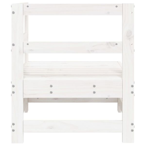 vidaXL aia nurgadiivan, valge, männipuit