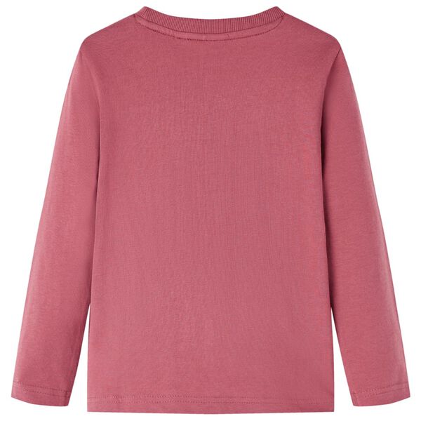 Pikkade varrukatega lastesärk, tumepunane, 104