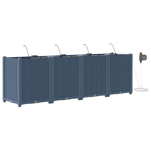 vidaXL Aia istutuspot 4 pcs Hall 160 x 40 x 52 cm Plastmass