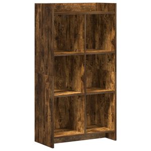 vidaXL Raamatukapp Suitsutatud tamm 59 x 30 x 111 cm Tehispuit