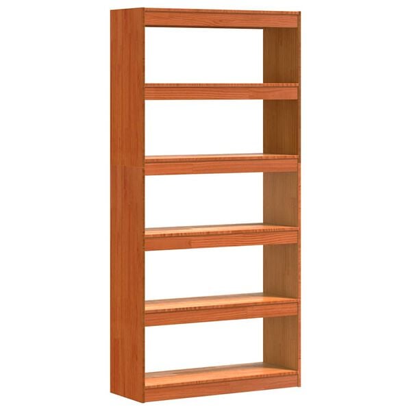 vidaXL Raamaturiiul Vahapruun 80 x 30 x 167,5 cm Tahke mänd