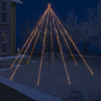 vidaXL LED-valguskettidega jõulupuu õue 800 LEDi, 5 m
