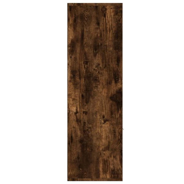 vidaXL raamatukapp, suitsutatud tamm, 98 x 30 x 98 cm