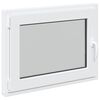 vidaXL Keldriakendus RISOR 80 x 70 cm PVC ja klaas Valge
