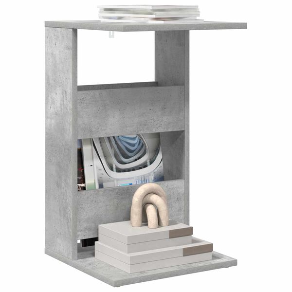 vidaXL K&uuml;lglaud Betoonhall 40 x 35 x 60,5 cm Tehispuit