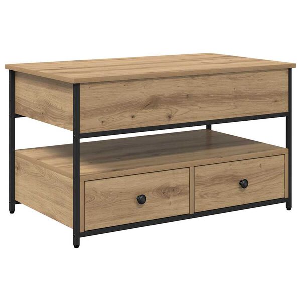 vidaXL Kohvilaud sahtliga K&auml;sit&ouml;&ouml;puu 85 x 50 x 50 cm Tehispuit