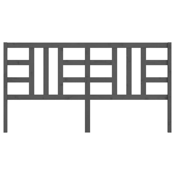 vidaXL voodipeats, hall, 206 x 4 x 100 cm, m&auml;nnipuit