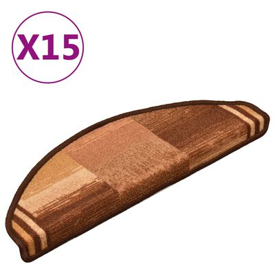 vidaXL isekleepuvad trepivaibad 15 tk, pruun, 65 x 21 x 4 cm