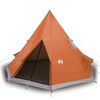 vidaXL matkatelk 4 inimesele, tipi, oranž, veekindel