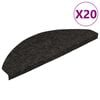vidaXL iseliimuvad trepivaibad 20 tk, must, 56 x 17 x 3 cm