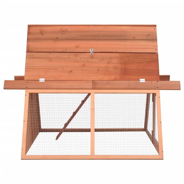 vidaXL küülikupuur, 152x127x109,5cm, kuusepuidust