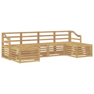 vidaXL Diivanikomplektid 6 pcs Valge Tugev akatsiapuu