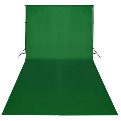 vidaXL puuvillane taust, roheline, 600 x 300 cm, taustprojektsiooniks