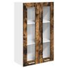 vidaXL Seinakapp uksega Suitsetatud tamm 60 x 31 x 100 cm Tehispuit