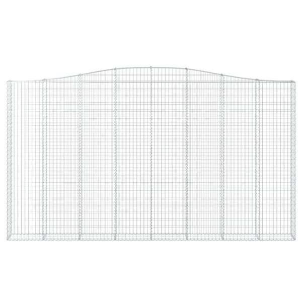 vidaXL kaarekujulised gabioonkorvid 4 tk, 400x30x220/240 cm, raud