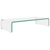 vidaXL telerialus klaasist 70 x 30 x 13 cm l&auml;bipaistev