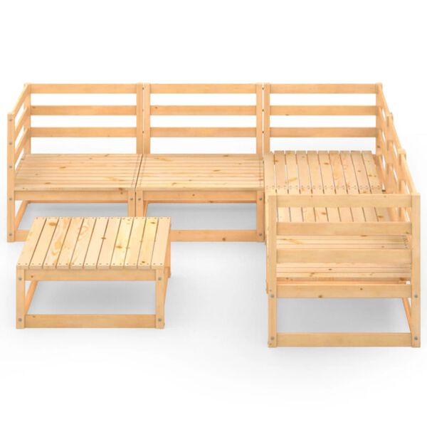 vidaXL 6-osaline aiam&ouml;&ouml;blikomplekt, m&auml;nnipuit