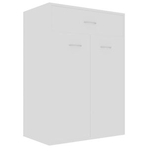 vidaXL kingakapp, valge, 60 x 35 x 84 cm tehispuit