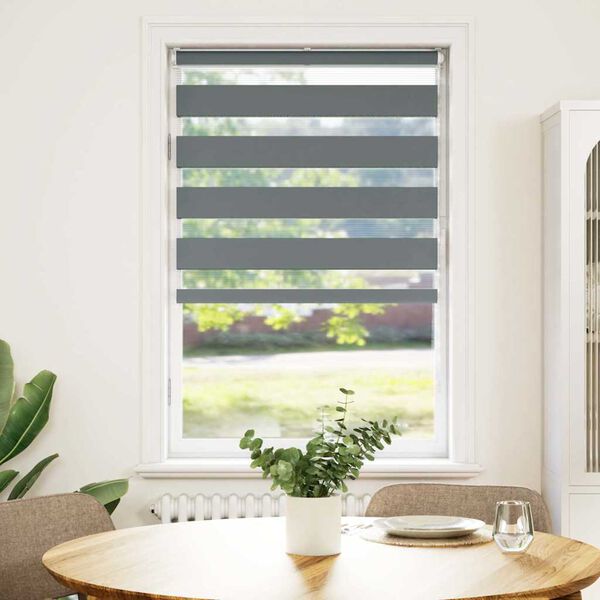 vidaXL Triibuline ruloo 80x150 cm kanga laius 75,9 cm pol&uuml;ester