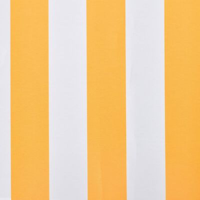 vidaXL varikatuse riie, oranž ja valge, 350 x 250 cm