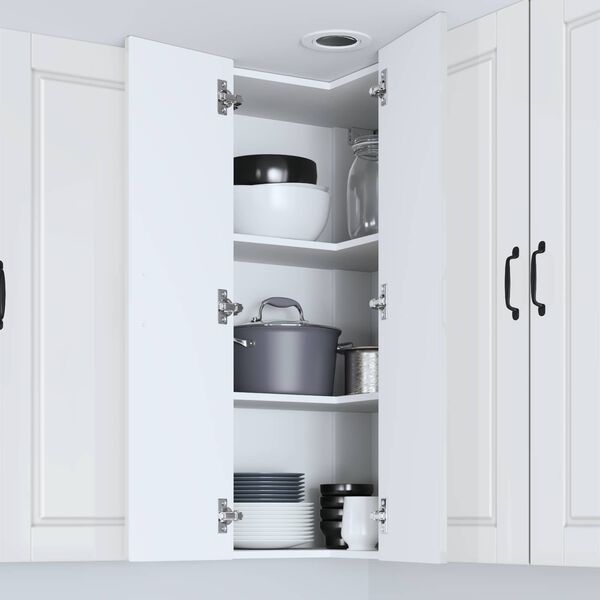 vidaXL K&ouml;&ouml;gikapp Kergelt l&auml;ikiv valge 57 x 57 x 100 cm Tehispuit