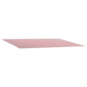 vidaXL Varikatuse asenduskangas Punane ja valge 500 &times; 350 cm Pol&uuml;ester