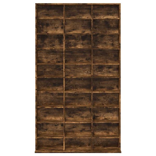 vidaXL CD-kapp, suitsutatud tamm, 102 x 23 x 177,5 cm, tehispuit