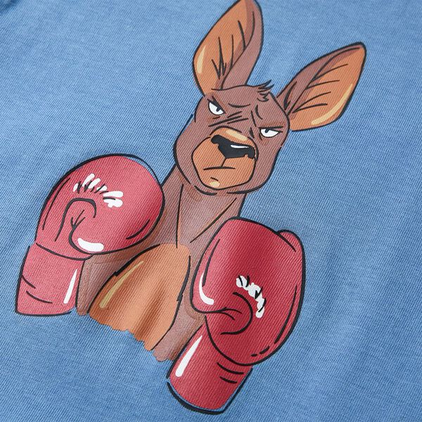 Lühikeste varrukatega laste T-särk, sinine, 92