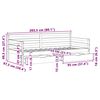 vidaXL sahtlitega päevavoodi, ilma madratsita, 90x200 cm, männipuit