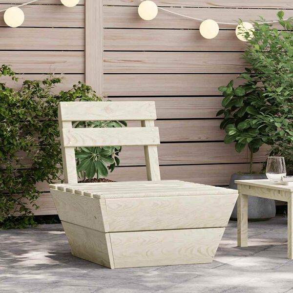 vidaXL sektsiooniline kaubaalustest keskmine diivan immutatud nulupuit