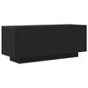 vidaXL Telerikapp Must tamm 100 x 35 x 40 cm Tehispuit