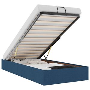 vidaXL Ottomani voodiraam ilma madratsit, sinise, 100x200cm, kangas