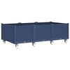 vidaXL ratastega taimekast, sinine hall, 150 x 80 x 54 cm, PP