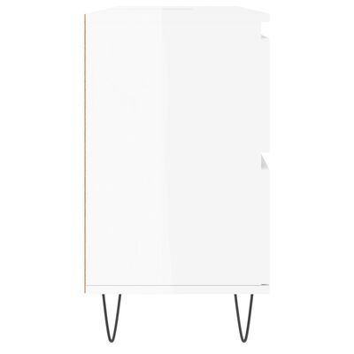 vidaXL vannitoakapp, kõrgläikega valge, 80 x 33 x 60 cm, tehispuit