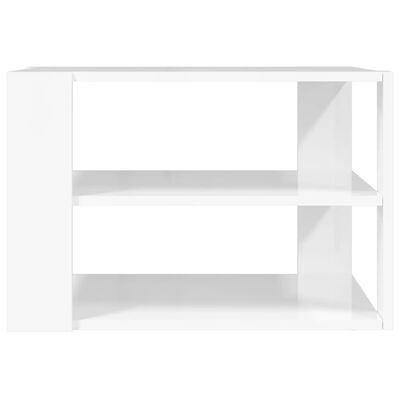 vidaXL kohvilaud, kõrgläikega valge, 59,5 x 59,5 x 40 cm, tehispuit