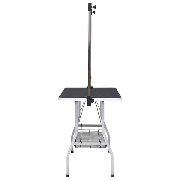 vidaXL reguleeritav koera pügamise laud 2 aasa ja korviga