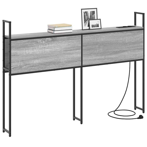 vidaXL S&auml;ilitusega peatoed laadimisjaamaga riiuliga Hall Sonoma 120 cm