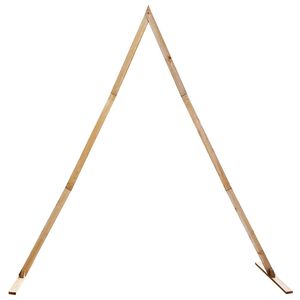 vidaXL Pulma kaar Helepruun 202 x 95 x 254 cm Kindel m&auml;nnipuidust