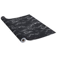 vidaXL iseliimuv mööblikile, must kivi, 500 x 90 cm, PVC